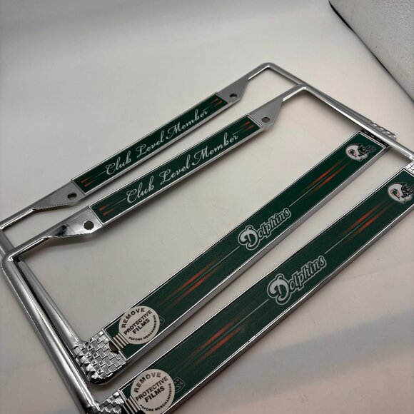 NFL Miami Dolphins Club Level Member Exclusive Decorative License Plate Frame - Picture 9 of 9